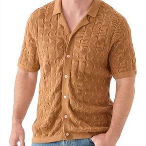 Abercrombie & Fitch Brown Knit Button Down Cardigan Sz.M